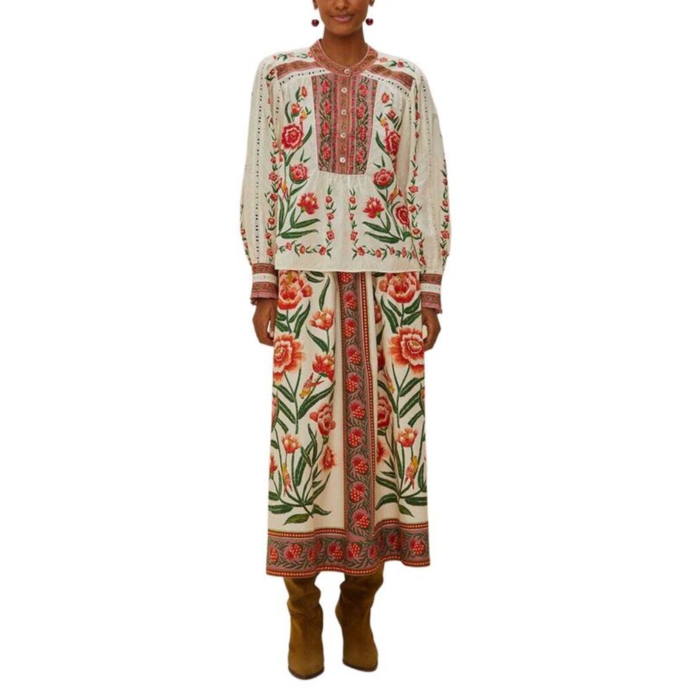 Farm Rio Womens  Ainika Delicate Blouse